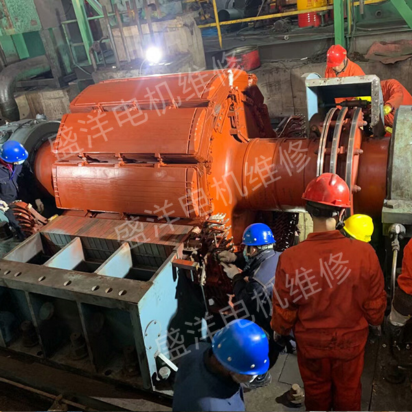 镇江大型电机维修现场